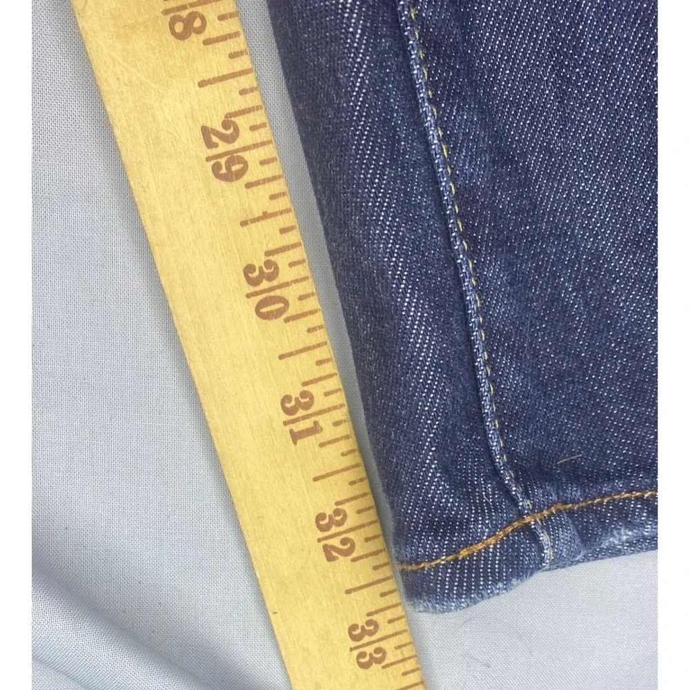 Lucky Brand Straight Leg Jeans Mens 40x32 Blue Dark Wash Stretch